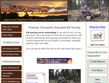 Tablet Screenshot of elk-hunting-tips.net